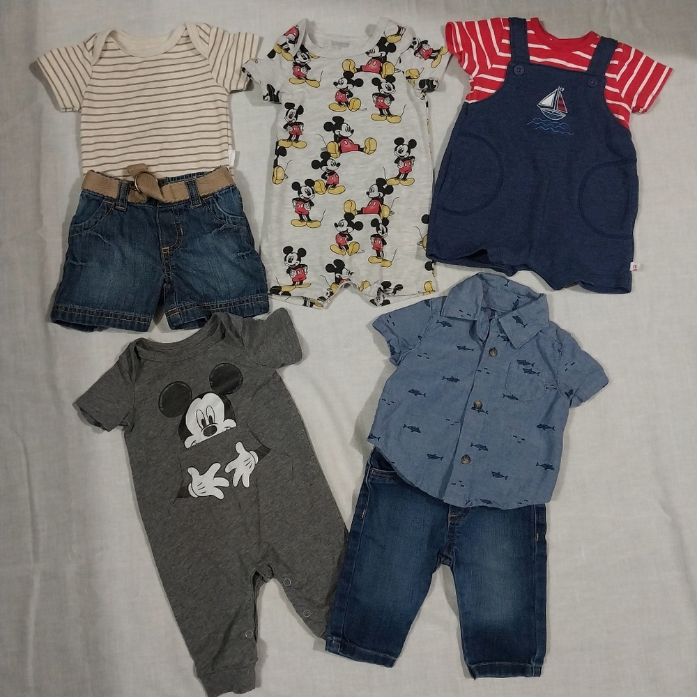 Infant Baby Boy 0-3 Months Clothes Summer/Fall Capsule Wardrobe Bundle Newborn 0